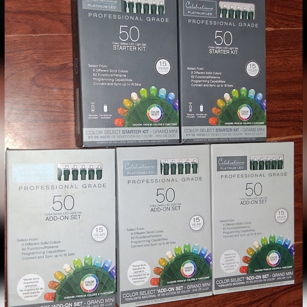 NEW BUNDLE PROFESSIONAL GRADE CELEBRATIONS CHRISTMAS LED LIGHTS HOLIDAY